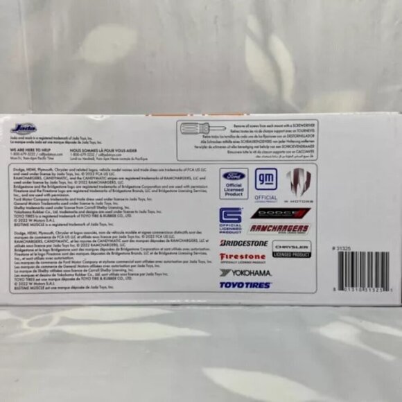 Jada Big Time Muscle 1970 Plymouth Road Runner Orange & Black 1:24 Die-cast NIP - Picture 14 of 15